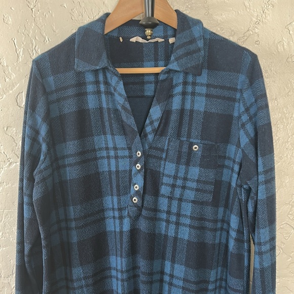 Anthropologie Soft Surroundings Paramount Plaid Dress - Picture 2 of 8